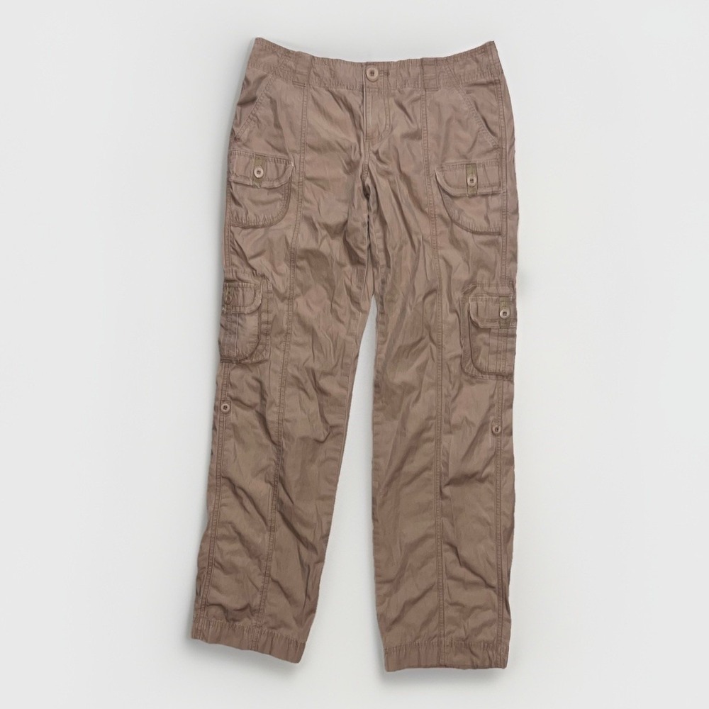 So Wear It Declare It Y2K Bootcut Low Rise Cargo Pants Brown Tan Womens Size 9